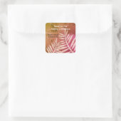 Zakelijke waardering van werknemer Hartelijk dank Vierkante Sticker (Tas)