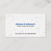 Zakelijke wagen voor wasprogramma's voor professio visitekaartje (Achterkant)