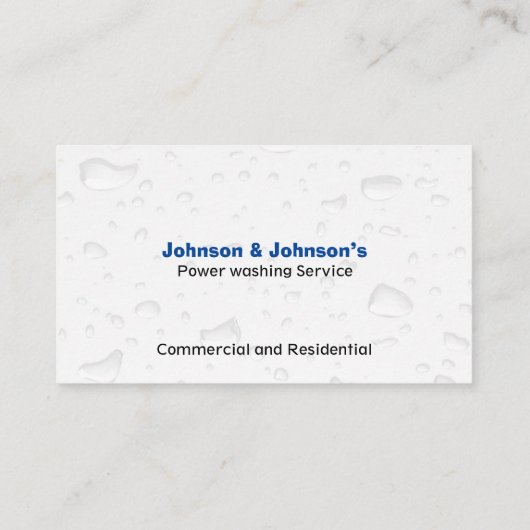 Zakelijke wagen voor wasprogramma's voor professio visitekaartje (Achterkant)