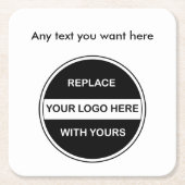 Zakelijke wasdrogemachines kartonnen onderzetters (Voorkant)