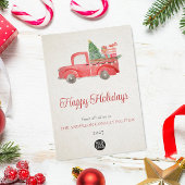 Zakelijke Waterverf Logo Vakantie Kaart