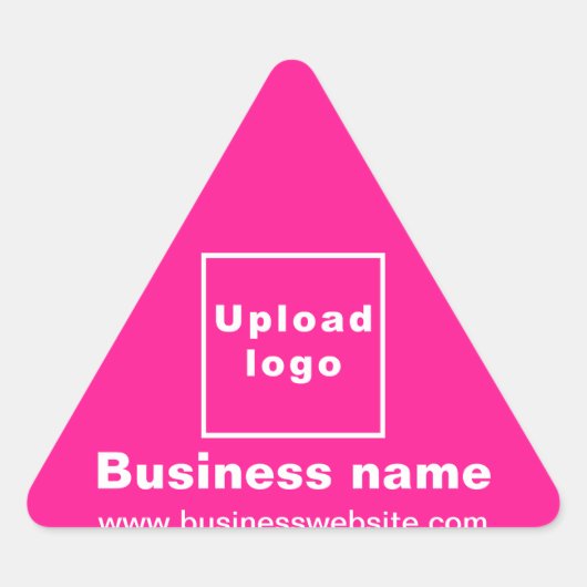 Zakelijke website op Roze Driehoek Sticker (Voorkant)