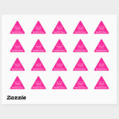 Zakelijke website op Roze Driehoek Sticker (Vel)