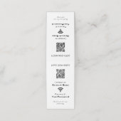 Zakelijke website Wifi-verbinding wachtwoord QR-co Klantenkaartje (Buitenkant ongevouwen)