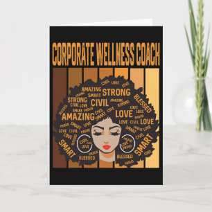 Zakelijke Wellness Coach Krachtige Black History M Kaart