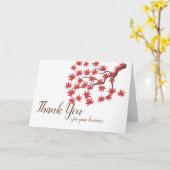 Zakelijke wenskaarten - Thanksgiving Day Kaart (Gele Bloem)