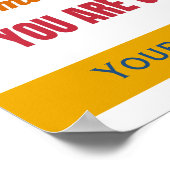 Zakelijke werknemer Bedankt voor je waardering Poster (Hoek)