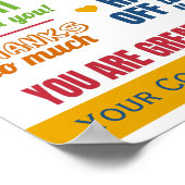 Zakelijke werknemer Bedankt voor je waardering Poster (Hoek)