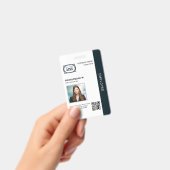 Zakelijke Werknemer Bedrijfs QR-code Foto ID Badge (Handheld)