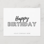 Zakelijke werknemer gefeliciteerd met je verjaarda briefkaart (Voorkant)