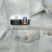 Zakelijke werknemer ID foto beveiliging zwart Naamplaatje (In situ)