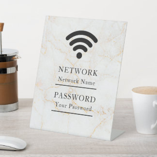 Zakelijke Wifi Moderne Netwerk Reclamebord Met Voetstuk