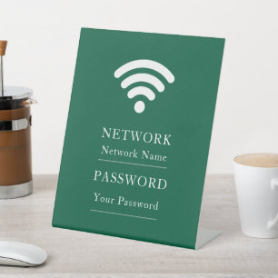 Zakelijke Wifi Moderne Netwerk Voetstuk Sing Reclamebord Met Voetstuk