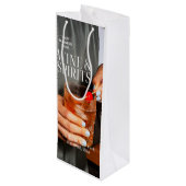 Zakelijke wijncadeautas met professioneel logo wijn cadeautas (Achterkant Gekanteld)