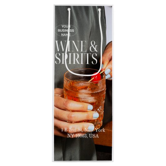 Zakelijke wijncadeautas met professioneel logo wijn cadeautas (Voorkant)