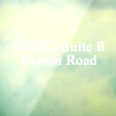 Zakelijke winkeladres straatadres nummer personali raamsticker (Vel 3)