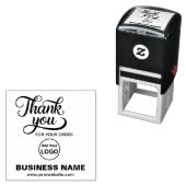 Zakelijke zakelijke bedankjes| Voeg uw LOGO toe Zelfinktende Stempel (In situ)