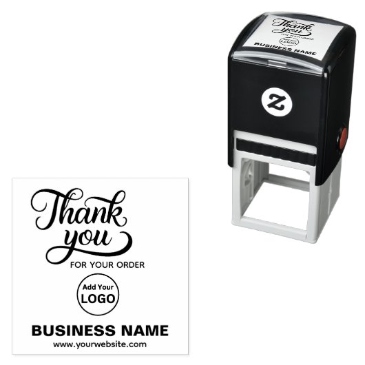 Zakelijke zakelijke bedankjes| Voeg uw LOGO toe Zelfinktende Stempel (In situ)