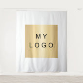 Zakelijke zakelijke logo aangepaste merkkleur wandkleed (Voorkant)