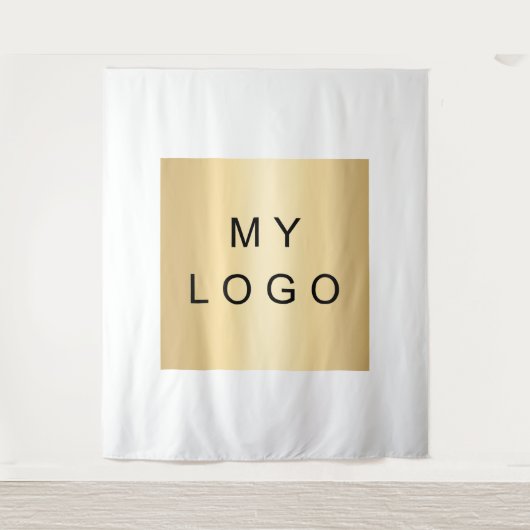 Zakelijke zakelijke logo aangepaste merkkleur wandkleed (Voorkant)