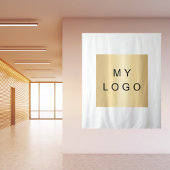 Zakelijke zakelijke logo aangepaste merkkleur wandkleed