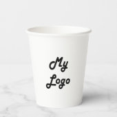 Zakelijke zakelijke logo white papieren bekers (Achterkant)