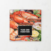 Zakelijke zeevruchten jaareinde functie paella sch drieluik uitnodiging (Cover)