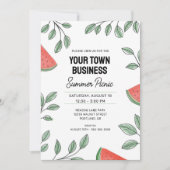 Zakelijke zomer picknick watermeloen kaart (Voorkant)