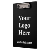 Zakelijke zwart-wit Logo Website Sjabloon Klembord (Links)