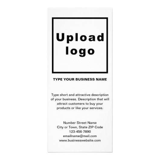 Zakelijke zwarte en witte Kaart (Voorkant)