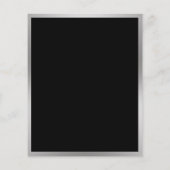 Zakelijke zwarte en zilveren blanco Sjabloon Flyer (Achterkant)