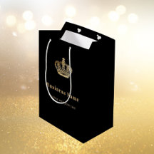 Zakelijke zwarte gouden koninklijke kroon papieren