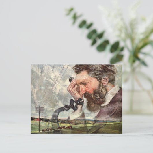  zaken, Alexander Graham Bell Telefoon Briefkaart (Staand voorkant)