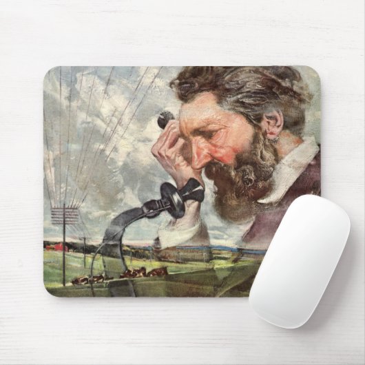  zaken, Alexander Graham Bell Telefoon Muismat (Met muis)