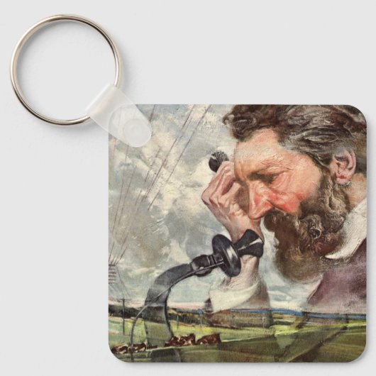  zaken, Alexander Graham Bell Telefoon Sleutelhanger