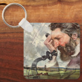 zaken, Alexander Graham Bell Telefoon Sleutelhanger (Voorkant)