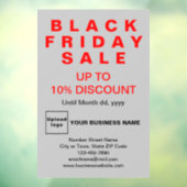 Zaken Black Friday Uitverkoop Grijze Ruitstickers Raamsticker (Vel 3)