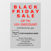 Zaken Black Friday Uitverkoop Grijze Ruitstickers Raamsticker (Vel)