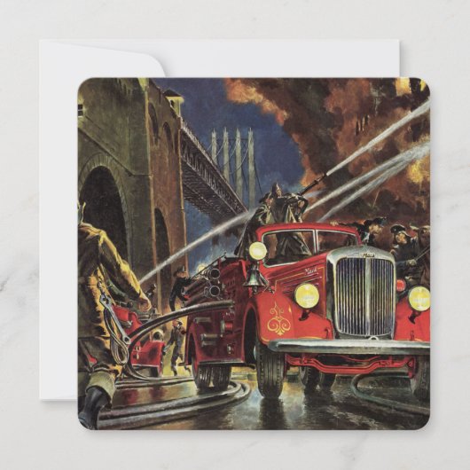  zaken, brandweerlieden brandweerauto's (Voorkant)