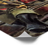 zaken, brandweerlieden brandweerauto's poster (Hoek)