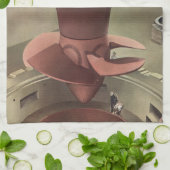 zaken, de energie van de reuzenturbine theedoek (Gevouwen)