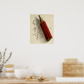  zaken, de Vergelijking van de Wiskunde met Rood P Poster (Keuken)