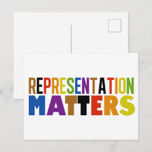 Zaken die ertoe doen Regenboog Diversiteit Briefkaart
