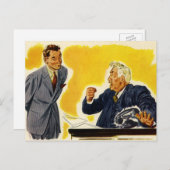  zaken, directielid directie directie directeuren briefkaart (Voorkant / Achterkant)