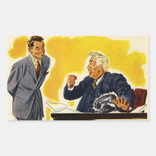  zaken, directielid directie directie directeuren rechthoekige sticker (Voorkant)