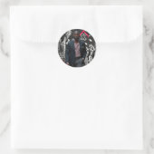 Zaken doen ronde sticker (Tas)