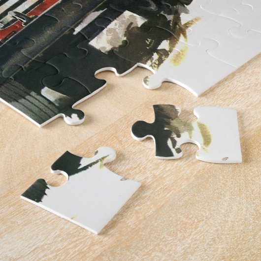 zaken, Logging Vracht met Lumberjacks Legpuzzel (Zijkant)