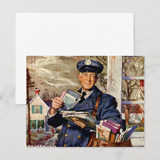  zaken, Mailman die brieven van de Post levert (Voorkant / Achterkant)