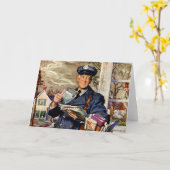  zaken, Mailman die brieven van de Post levert Kaart (Gele Bloem)