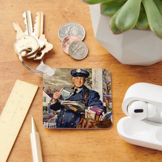  zaken, Mailman die brieven van de Post levert Sleutelhanger (Bureau)